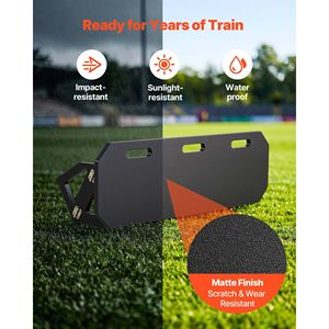 Rebondisseur de football portable en HDPE pour entraînement de frappe, 40 x 12, installation facile avec 3 angles réglables pour jeunes - Product Image 5