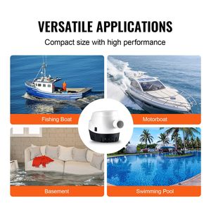 "<b>12V</b> Automatic Submersible Marine Bilge Pump 1100GPH Float <b>Switch</b> 1.1" Outlet Diameter for Small Boats" - Product Image 2