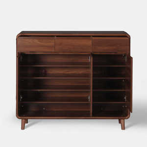 Elegante Mueble de Ratán Moderno con Puertas Estilosas, Mueble de Almacenamiento Versátil para Sala de Estar con Amplios Compartimentos Interiores - Product Image 2