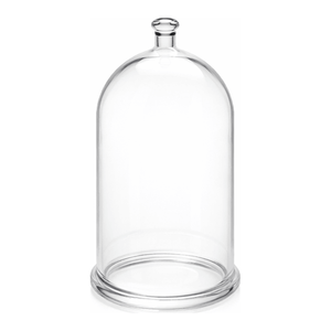 Campana de vidrio cilíndrica Corning con perilla superior y borde pulido para aplicaciones de vacío, fabricada en Corea - Product Image 2
