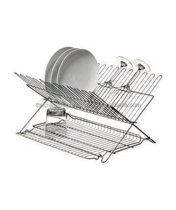 Égouttoir en métal à hauteur réglable pour évier offrant une configuration flexible pour différentes tailles de plats et dispositions de cuisine - Product Image 5