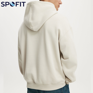 Sweat à capuche ample en molleton respirant 500 GSM pour homme, 100 % coton, de luxe, coupe oversize, épaules tombantes, idéal pour l'hiver - Product Image 3