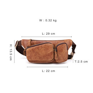 Sac banane unisexe Econex Sports en similicuir motif alligator, moins de 21L, fermeture éclair, sangle détachable, pochette de chasse étanche - Product Image 2