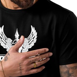 Camiseta Deportiva Premium para Hombre, Negra, 100% Algodón Jersey, Manga Corta, Transpirable, de Secado Rápido, Ecológica, para Entrenamiento - Product Image 4