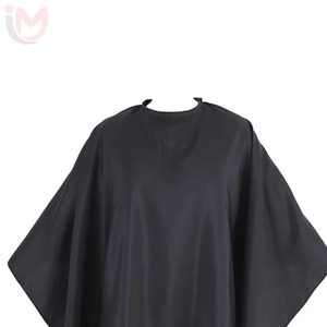 IMANS ENTERPRISES Capa de Peluquería de Poliéster Impermeable Negra, Delantal de Corte para Salón de Belleza y Barbería - Product Image 2