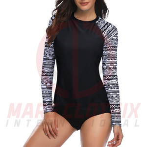 Full Printed <b>Women</b> <b>Compression</b> Shirt Rash Guard Custom Sublimation Design Logo Long Sleeve Ladies Rash Guard - Product Image 3