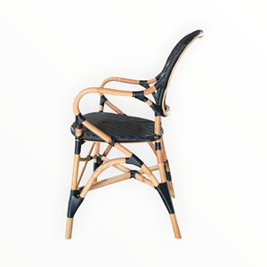 Silla Bistro Más Popular para Cafetería, Restaurante, Espacios Públicos Residenciales - Mimbre Sintético Natural con Garantía de Tejido de 3 Años - Product Image 3