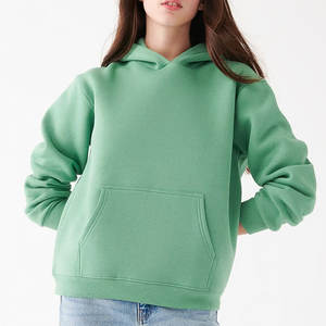 เสื้อฮู้ดดี้ผู้หญิงสีแดงแบบขายส่ง ผ้าฟลีซยาว ทรงมิดิ ตัดเย็บแบบเสื้อคลุม 100% ผ้าฝ้าย ระบายอากาศได้ดี เหมาะสำหรับฤดูหนาว ดีไซน์ด้านหน้า - Product Image 4