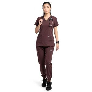 Ensemble d'uniformes médicaux haut de gamme, vêtements d'infirmière confortables, respirants, vêtements d'hôpital personnalisés, uniformes de travail sur mesure OEM - Product Image 3
