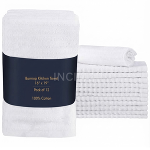 Dernier modèle de torchon de bar commercial en coton côtelé 16x19, 32 oz, super absorbant, blanc, pour le nettoyage de la cuisine, fourni par Direct Asia - Product Image 6