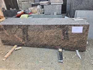 Premium Quality SILO INDIA Tiger Gold <b>Granite</b> Kitchen Countertop Custom Size Polished Fire-Washed Style Building Facade - Product Image 2