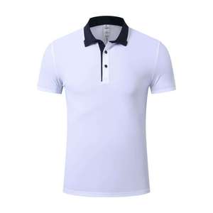 Camiseta Polo de Algodón para Hombre, Uso Diario, Color Sólido, Prenda Cómoda - Product Image 3