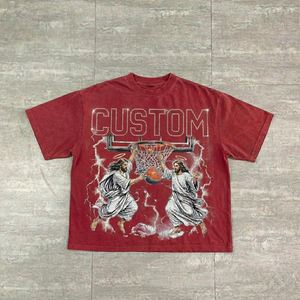 Camisetas Personalizadas con Impresión DTG, Estilo Oversize, con Pedrería y Efecto Desgastado para Hombre - Product Image 3