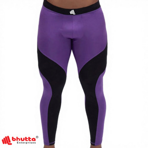 Leggings de Compresión para Hombre, Personalizados, de Spandex/Poliéster, Secado Rápido, Antibacterianos, Transpirables, Resistentes a Desgarros, Alta Elasticidad - Product Image 1