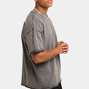 Best Price Low Moq Over Size T-Shirts For Men Street Wear Stylish Over Size T-Shirts Half Sleeve Over Size T-Shirt For Men - Product Image 2