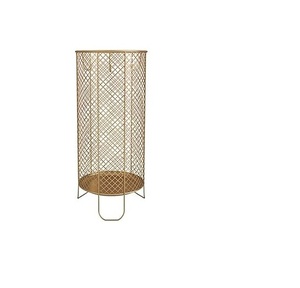 Industrial Quality Round Creative Umbrella Rack Holder Metal Leather Umbrella Stands Decorative Unique Style Umbrella Holder - Product Image 5