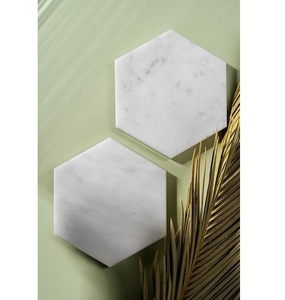 Eco-Friendly Marble <b>Coasters</b> Durable <b>Heat</b> Resistant Beverage <b>Coaster</b> Set - Product Image 4