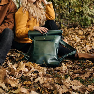 Mochila de Cuero Premium con Parte Superior Enrollable, Bolsa de Viaje Hecha a Mano de Piel de Vaca, Mochila Retro para Hombre, Precio al por Mayor LTBP-0079 - Product Image 1