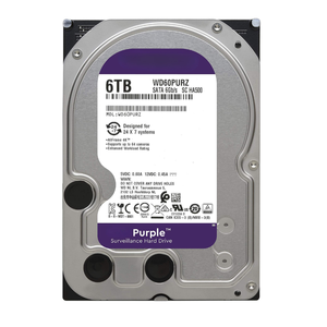 Nouveau <span class=keywords><strong>disque</strong></span> <span class=keywords><strong>dur</strong></span> interne SATA WD60PURZ 6 To 3,5 pouces 5400 tr/min 64 Mo de cache Haute capacité <span class=keywords><strong>Disque</strong></span> pour ordinateur de bureau Interface 6 Gb/s Violet - Product Image 1