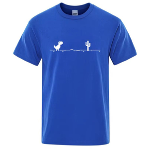 <b>Men</b> <b>T</b> <b>Shirt</b> New High Quality 100 Cotton Funny Dinosaur Print <b>T</b> <b>Shirt</b> Loose O neck Summer <b>Cool</b> <b>Men</b> <b>T</b> <b>shirt</b> Short Latest Design - Product Image 3