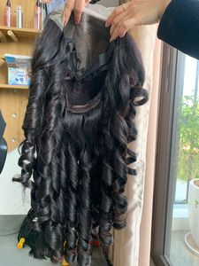 Gran oferta 2024, extensiones de cabello Remy alineadas con cutícula dibujada doble, trama única para cabello Halo para mujeres - Product Image 6