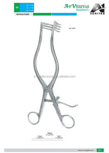 Retracteurs manuels A-1 VERITAS Adson à forte demande, à dents coupantes et mues 3x4, en acier inoxydable, 27 cm, certifiés CE, ensemble d'instruments chirurgicaux - Product Image 5