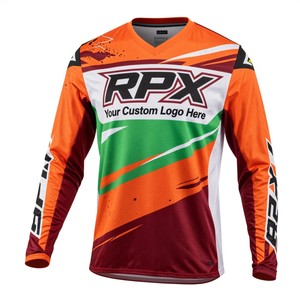 Jersey de Motocross Todoterreno con Logotipo Personalizado, Ropa Deportiva Transpirable, Ropa de Carreras de Motos, Jersey de Motocross de Carreras - Product Image 2