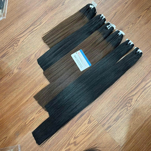 Extensiones de cabello vietnamita liso y brillante de colores, muy vendidas, sin enredos ni caída, colores personalizables. - Product Image 5