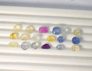 Lote al por mayor de zafiros naturales multicolor, 36.05 ct, 18 piezas, zafiros sin calentar ni tratar - Product Image 2