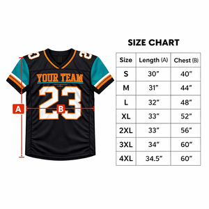 เสื้อฟุตบอลอเมริกันแบบสั่งทำ OEM ผ้าโพลีเอสเตอร์แห้งเร็ว ระบายอากาศได้ดี พิมพ์ลายแบบ Sublimation ชื่อและหมายเลขผู้เล่น แบบ Unisex - Product Image 5