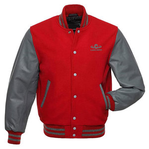 Durable <b>Leather</b> Sleeves Letterman <b>Jacket</b> With Smooth Finish Construction Winter <b>Jacket</b> For Casual Outfits - Product Image 3