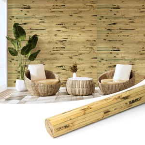 Panel de Pared Tejido de Bambú Reciclado y Madera de Acacia al por Mayor - Hecho a Mano y Ecológico - Product Image 1