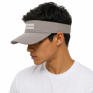 Unisex Sports Visor <b>Hat</b> <b>Flat</b> Brim Adjustable Breathable Polyester Outdoor Lightweight Comfortable Material Visor <b>Hat</b> For Unisex - Product Image 3