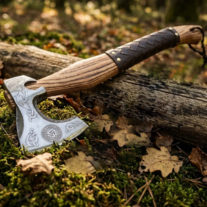 LEGACY BLADES Hache Tomahawk Artisanale en Acier Carbone Forgé avec Manche en Bois pour l'Extérieur, Vente en Gros, Fournisseur OEM ODM - Product Image 5