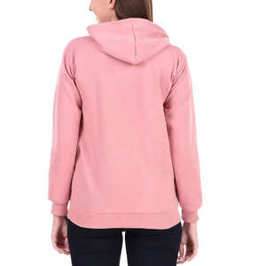 Sudadera con capucha rosa para mujer, informal, de felpa suave, para uso diario, top de moda de invierno - Product Image 3