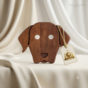 Cute Dog Face <b>Wooden</b> <b>Trivet</b> Pot Holder Heat Insulation Mat Animal Shaped Table Protector For Kitchen Dining - Product Image 1