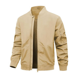 Blouson Bomber Léger en Toile Personnalisé avec Logo sur le Devant pour Homme – Service OEM Disponible à la Vente - Product Image 6