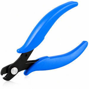 Pince coupante multifonction à poignée bleue, outil de micro-coupe, coupe-câble pour bijoux, outil à ressort avec poignée antidérapante - Product Image 1