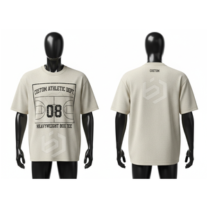 เสื้อยืดคอกลมแขนสั้นผ้าฝ้ายเนื้อหนักสำหรับผู้ชาย รุ่น Custom Athletic Dept พร้อมลายพิมพ์ - Product Image 1