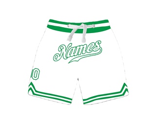 Short de basket-ball personnalisé de haute qualité pour hommes pantalon court professionnel taille haute avec motif solide fabrication professionnelle - Product Image 1