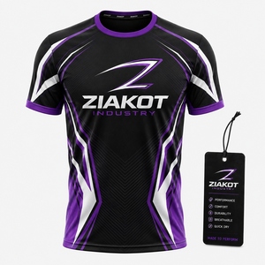 ZIAKOT industry New design Men's Custom Black Neon Green-White Performance <b>T</b>-<b>Shirt</b> - Product Image 4