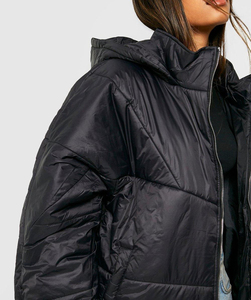 Premium Quality Durable Washable <b>Ladies</b> <b>Winter</b> Waterproof Lightweight Solid Hooded Puffer Coat Casual Warm Breathable Coat - Product Image 5