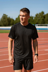 Camiseta '' SOSH 4 '' para Hombre, Camiseta Deportiva de Manga Raglán - Product Image 4