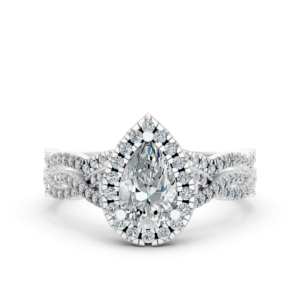 Bague en argent 925 avec diamant de laboratoire 1,98 carat, forme poire/ronde, plaqué rhodium, certifiée IGI, pour mariage féminin, RJC ODM OEM, éthique, haute joaillerie - Product Image 2