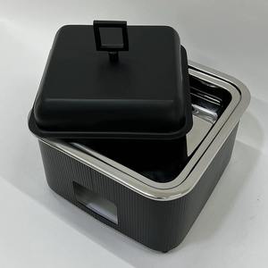 Recipiente para Calentar Comida Tipo Buffet, Cuadrado, de Acero Inoxidable, Negro Mate, de Lujo, con Tapa Antiadherente, Duradero, para Catering y Banquetes - Product Image 3