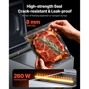 Machine à vide compacte 260W pour aliments humides, viandes et marinades – Scelleuse sous vide efficace de 1ère génération - Product Image 3