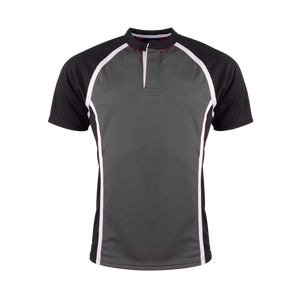 Contrast Color Sports Jersey Short Sleeve <b>Athletic</b> Shirt Teamwear Training Top 100% Polyester Moisture-Wicking Front Logo Unisex - Product Image 1