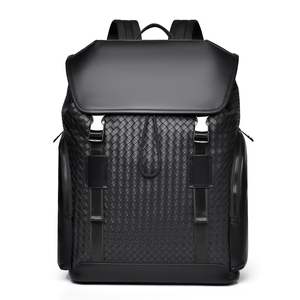 Mochila Antirrobo Minimalista de Cuero PU con Patrón de Diamantes, Resistente al Agua, 20-39L, Unisex, con Correas de Hombro y Cierre de Cremallera - Product Image 6