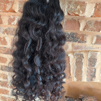 Lots de Cheveux Humains Indiens Bouclés 4C Vierge, Double Trame Faite à la Machine, 100% Cheveux Vierge pour Salons et Distributeurs