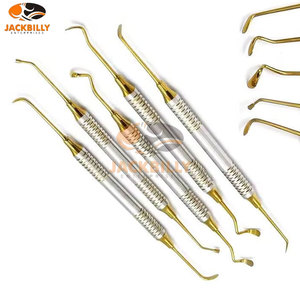 Kit de Elevación de Senos de Alta Calidad, 5 Piezas, con Casete de Acero Inoxidable, Juego de Instrumentos Dentales Chapados en Oro para Cirugía Oral Profesional - Product Image 5